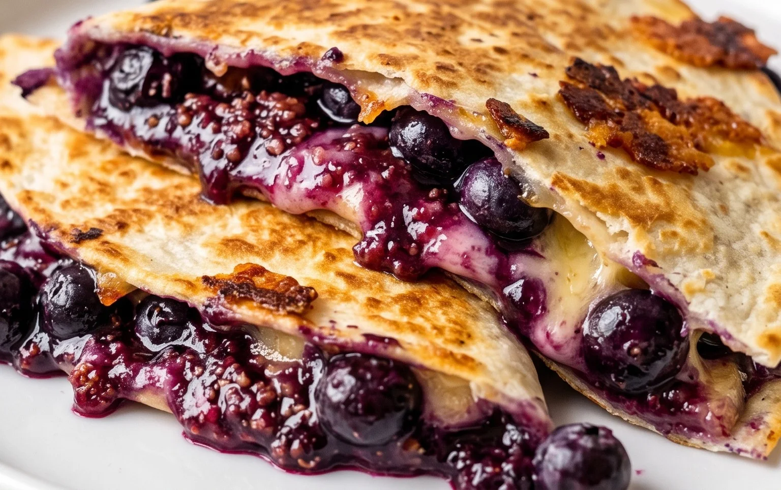 Blueberry Breakfast Quesadilla