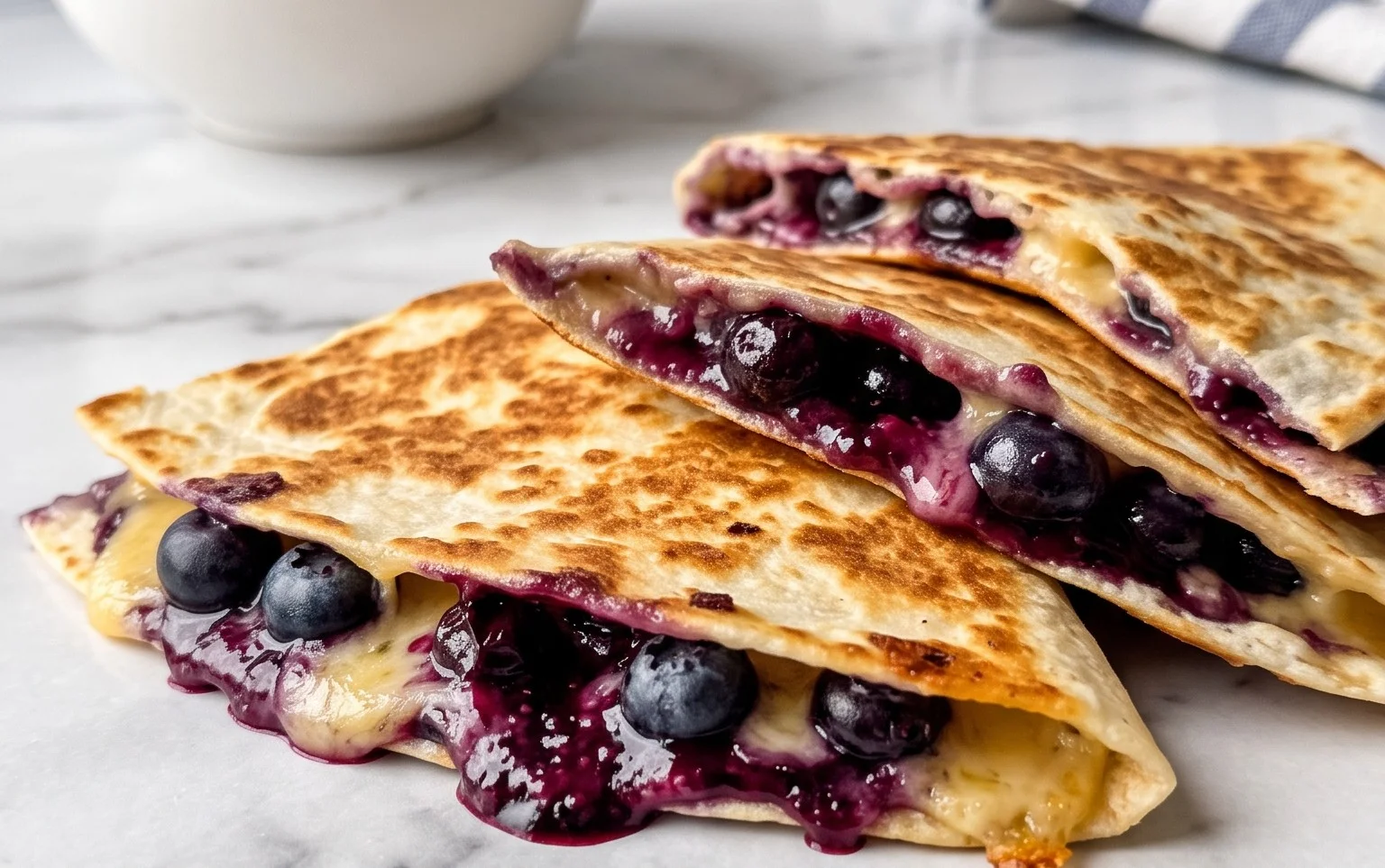 Blueberry Breakfast Quesadilla Easy & Delicious Treat